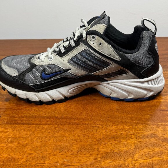 Nike Shoes Mens 8 Scrambles Hiking Trail Sneakers 313388-041 Grey Royal - Picture 3 of 11